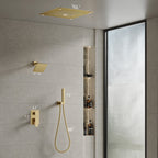 VANFOXLE 16 in. Rainfall Shower System with 4 Body Jets
