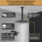 Luxury Single Handle 2-Spray Shower Faucet 1.8 GPM with High-Pressure Shower and Push Button Diverter