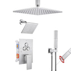 Luxury Single Handle 2-Spray Shower Faucet 1.8 GPM with High-Pressure Shower and Push Button Diverter