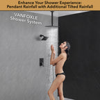 Luxury Single Handle 2-Spray Shower Faucet 1.8 GPM with High-Pressure Shower and Push Button Diverter