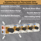 Luxury Single Handle 2-Spray Shower Faucet 1.8 GPM with 20 in. LED Rainfall Head and Body Jets