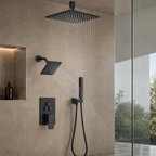 VANFOXLE shower system installed in luxury bathroom scene