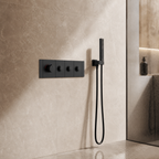 VANFOXLE shower control set installed in luxury bathroom scene